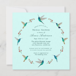 Invitación Hummingbird Bridal Shower