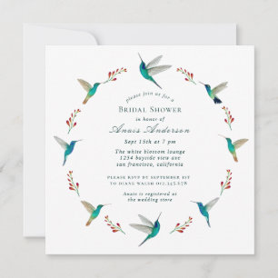 Invitación Hummingbird Bridal Shower