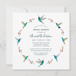Invitación Hummingbird Bridal Shower