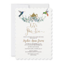 Hummingbirds Eucalyptus Baby Shower Tea Fiesta