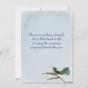 Invitación Hummungbird Brunch