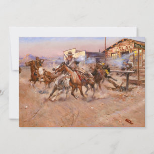 Invitación Humo de una. 45 de 1908 por Charles Marion Russell