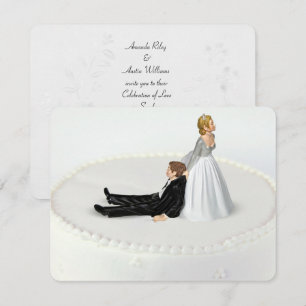 Invitación Humor boda de novia y Groom