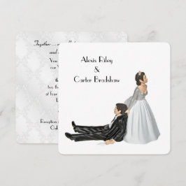 Invitación Humor boda Sobre Blanco