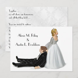Invitación Humor boda Sobre Blanco