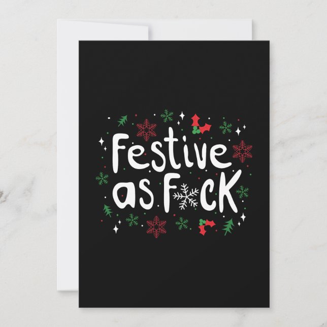 Invitación Humor de los Navidades honestamente afroamericanos (Anverso)