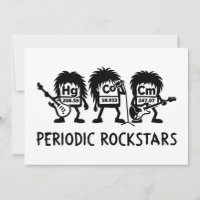 Humor de Química de Rockstars Periódicos