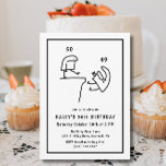 Invitación Humor gracioso meme blanco negro simple 50 cumplea<br><div class="desc">Humor gracioso meme Blanco negro simple 50 cumpleaños Este gracioso diseño simple presenta un meme acerca de cumplir cincuenta años. Personalice la invitación con sus detalles y si desea reorganizar el estilo y la ubicación del texto, pulse el botón "Haga clic para más personalizares". Para más productos en el mismo...</div>