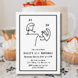 Invitación Humor meme gracioso blanco negro simple 21 cumplea<br><div class="desc">Humor gracioso meme Blanco negro simple 21 cumpleaños Este gracioso diseño simple presenta un meme sobre cumplir 21 años. Personalice la invitación con sus detalles y si desea reorganizar el estilo y la ubicación del texto, pulse el botón "Haga clic para más personalizares". Para más productos en el mismo tema...</div>