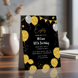 Invitación Humor retro adulto Moda feliz cumpleaños 80