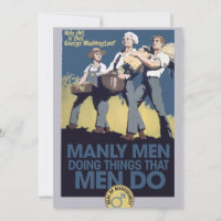 Humor vintage Manly MEN