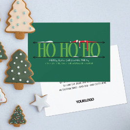 Invitación Hunter Green Elf Shenanigans Fiesta de Navidades d