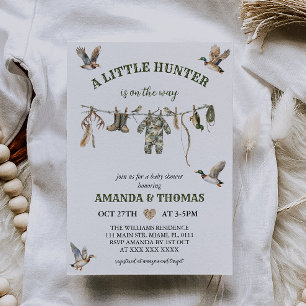 Invitación Hunting Boy Baby Shower