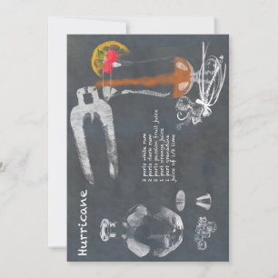 Invitación Huracán Cocktail