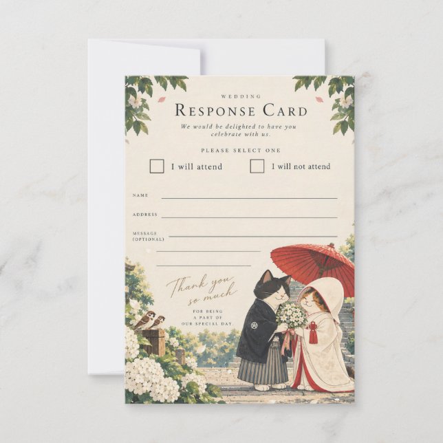 Invitación Hydrangea Blessing (Anverso)