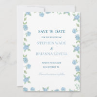 Hydrangea Costera Save the Date 