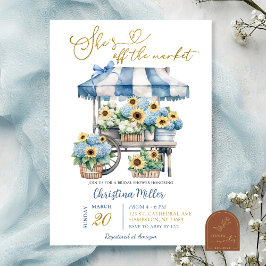 Invitación Hydrangea girasol Está fuera de la Noche del Merca