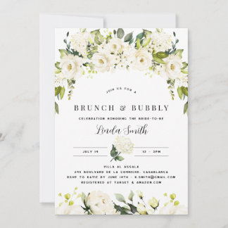 Invitación Hydrangea & Greenery Bridal Shower