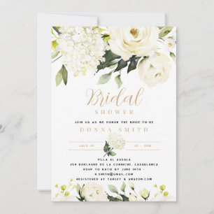 Invitación Hydrangea & Greenery Bridal Shower