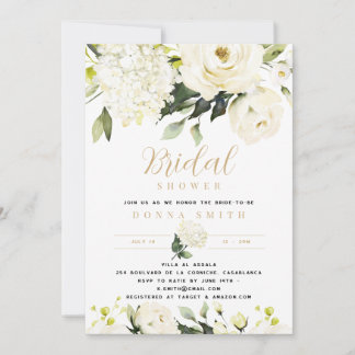 Invitación Hydrangea & Greenery Bridal Shower