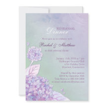 Hydrangea Jardín Ensayo de Boda Cena