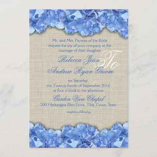 Invitación Hydrangea Rustica del País