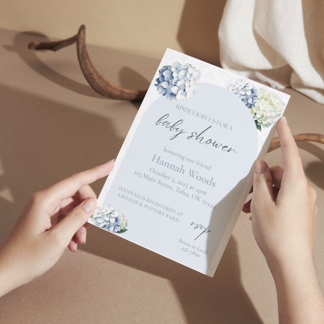 Invitación Hydrangea Trellis Baby Shower (Subido por el creador)