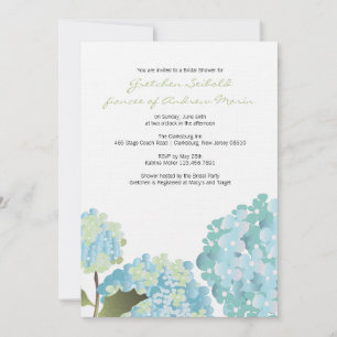 Invitación Hydrangea Wedding Shower