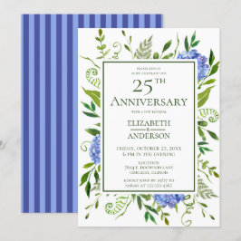 Invitación Hydrangeas Azules 25º aniversario