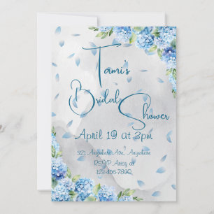 Invitación Hydrangeas Blue