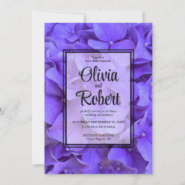 Invitación Hydrangeas Lavender lilac