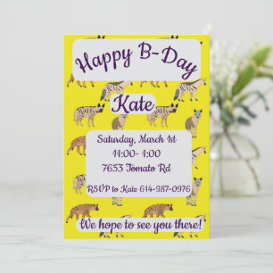 Invitación Hyenas Feliz Cumpleaños