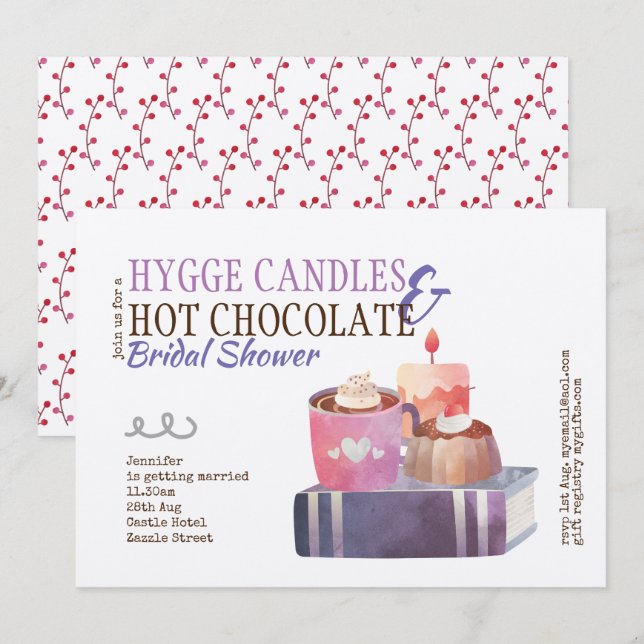 Invitación HYGGE BRIDAL Shower o CUALQUIER ACTO KRAFT (Anverso / Reverso)