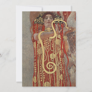 Invitación Hygieia de Gustav Klimt, Arte Nouveau antiguo