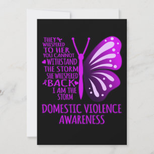 Invitación I Am The Storm Support Domestic Violence Awareness