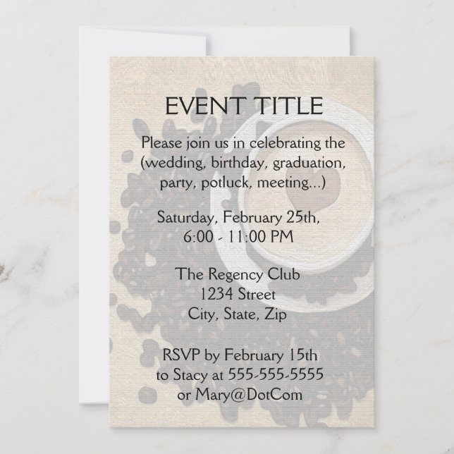 Invitación I café del corazón (Anverso)