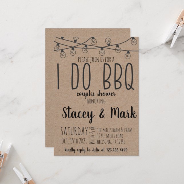 Invitación I Do BBQ (Anverso/Reverso In Situ)