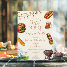 I DO BBQ barbacoa fiesta de compromiso