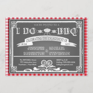 Invitación I Do BBQ Engagement Party