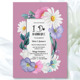 Invitación I Do BBQ Spring Floral Engagement Party