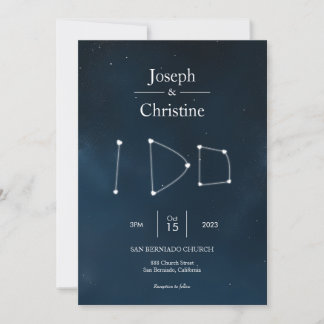 Invitación I DO Constellation Boda