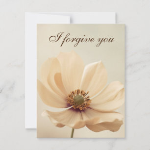Invitación i forgive you flower
