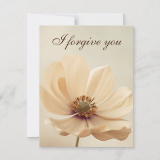 Invitación i forgive you flower