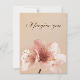 Invitación i forgive you flower