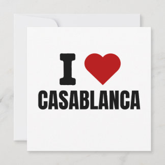 Invitación I love casablanca - I heart casablanca morocco