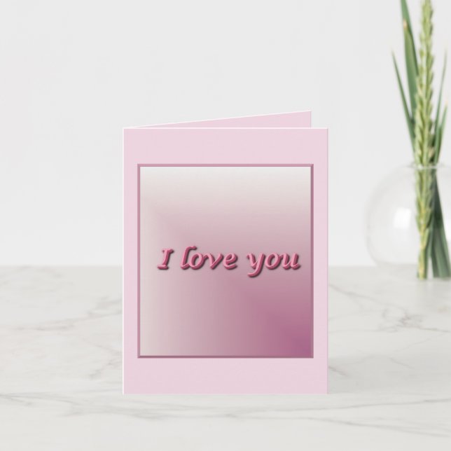 Invitación I love you. (Anverso)