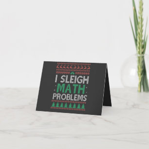 Invitación I Sleigh Math Problem Funny Ugly Xmas Sweater
