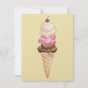 Invitación Ice Cream Cone