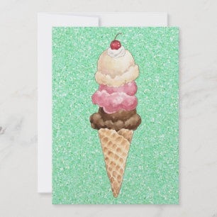 Invitación Ice Cream Cone