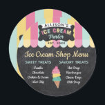 Invitación Ice Cream Parlor Fun Kids Birday Fiesta Carta<br><div class="desc">Única, divertida, colorida heladería, pizarra negra y salón de té con temática de fiesta niños fiesta de cumpleaños diseño de cartas de menús. Diseñado con colores alegres de rosa, amarillo y verde azulado. Añada la singularidad a la celebración de cumpleaños de sus pequeños con este diseño único de tarjeta de...</div>
